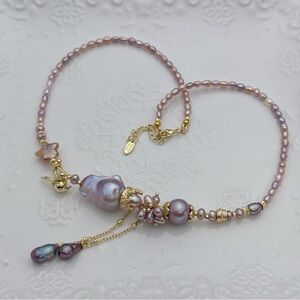 26X43 Handmade Freshwater Baroque Pearl Necklace